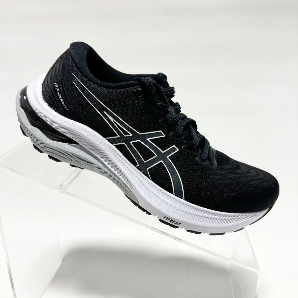 Asics Women GT 2000 11 Black White Sneakers 1012B301-004 Size 5 Narrow